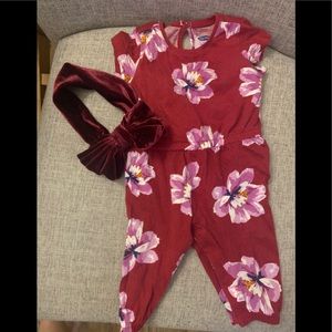 🌺 Baby girl jumper & head wrap  🌺 3-6 months